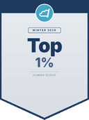 Top 1% badge — Global